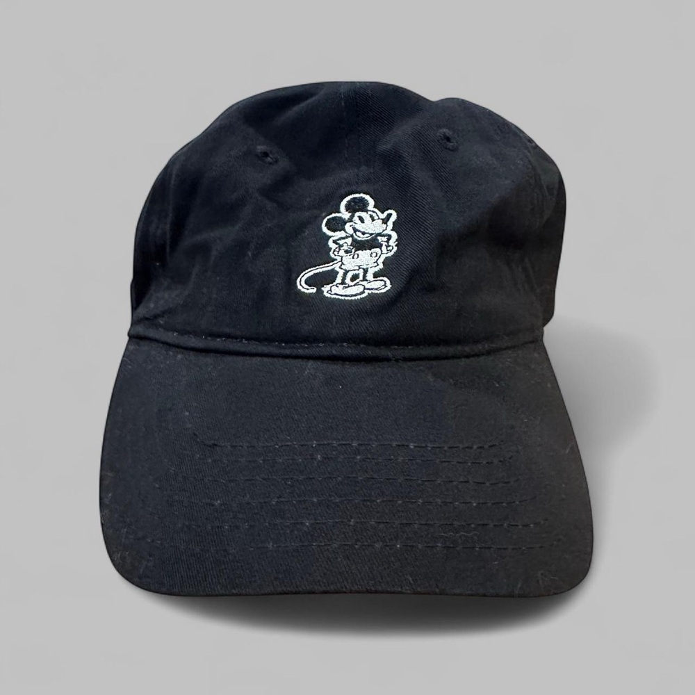 Disney Classic Mickey Mouse Logo Black Cap